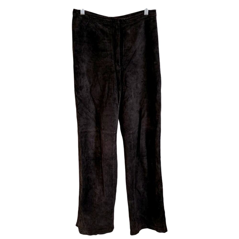 Unbranded women’s vintage leather pants size 8 brown